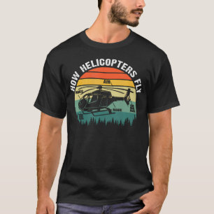 Camiseta Como os Aviões Voam Piloto de Companhia Aérea Avia