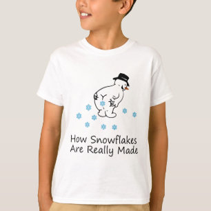 Camiseta Como os Flocos de Neve São Realmente Feitos Natal