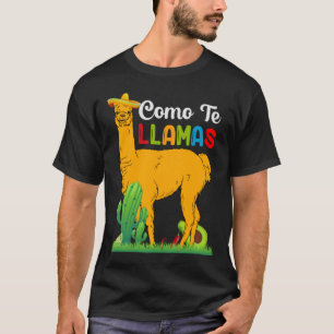 Camiseta Como os lhamas, Cinco de Mayo, Fiesta de cinco de