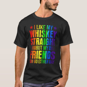 Camiseta Como Os Meus Amigos Do Hetero Whiskey Orgulham All