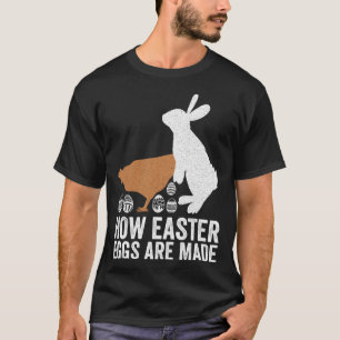 Camiseta Como os Ovos de Páscoa São Feitos  Coelho de Galin
