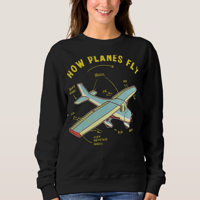 Camiseta Como os planos voam com ventilador de engenharia d (Frente)