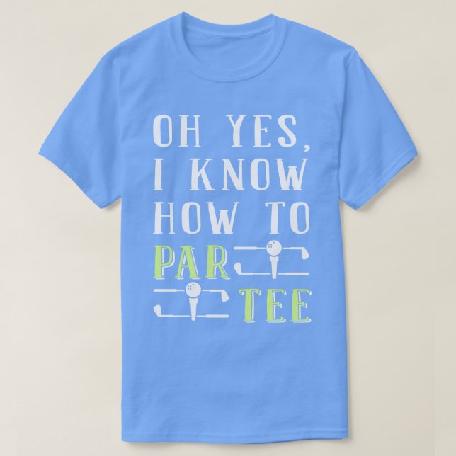 Camiseta Como Par Golfe Tee (Frente do Design)