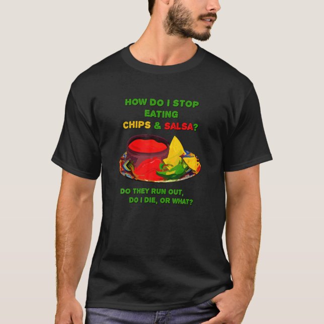Camiseta Como parar de comer chipsets (Frente)