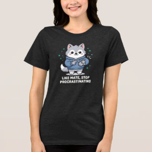Camiseta Como parceiro, pare de procrastinar Stray Wolf Hoo