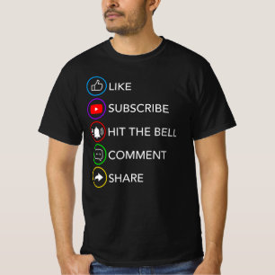 Camiseta Como Partilhar Conteúdo de Vídeo de Partilha de Co