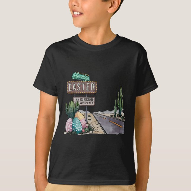 Camiseta Como Páscoa Ele Está Risen (Frente)