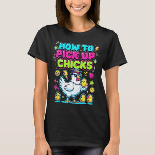 Camiseta Como Pegar Frangos Galinha Engraçada _2