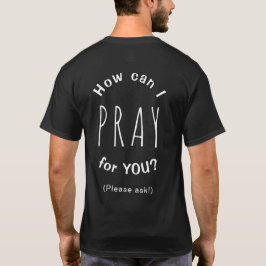 Camiseta Como Posso Orar Por Você Cristão Inspirador