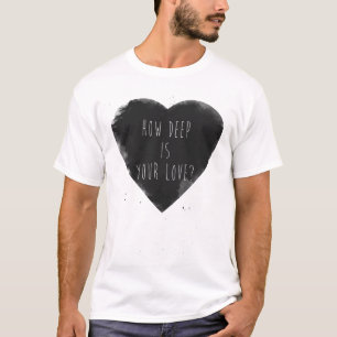 Camiseta como profundo é seu amor