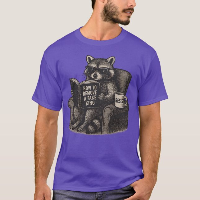 Camiseta Como Remover Um Rei Falso, Resistir, Direitos Huma (Frente)