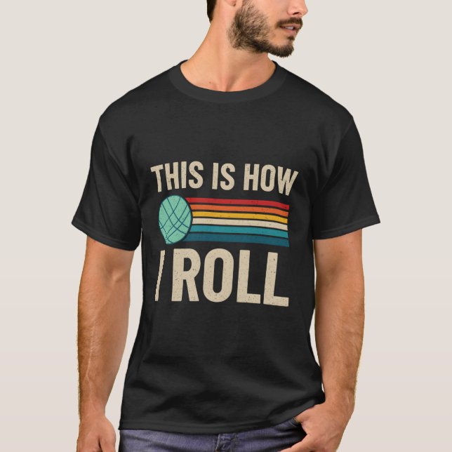 Camiseta Como Rolo Bocce Bocci Player Lawn Boliche Bo (Frente)