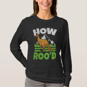 Camiseta Como Roo'd Murmurador de Canguru Vida Selvagem Ani