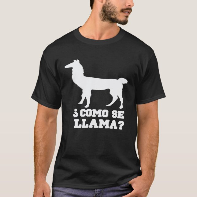 Camiseta Como Se Chama Amante de Lhama (Frente)
