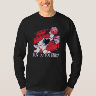 Camiseta Como se dobra o atleta do astronauta Dunk, basquet