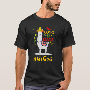 Camiseta Como Se LhamCinco De Mexicano Festa Party Anim