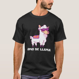 Camiseta Como Se Llama Llama Apaixonado Por Festa Mexicana