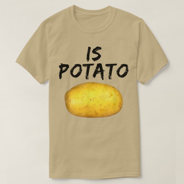 Camiseta Como Se Vê Na Noite Tarde É Batata (Frente do Design)