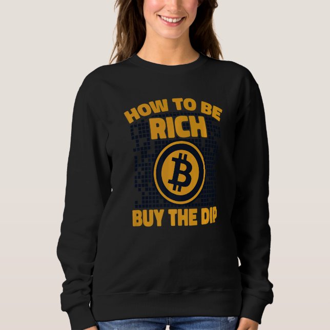 Camiseta Como Ser Rico Compre A Queda Crypto Moeda Criptogr (Frente)