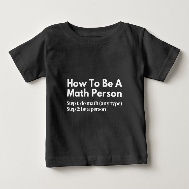 Camiseta Como Ser Uma Pessoa De Matemática (Frente)