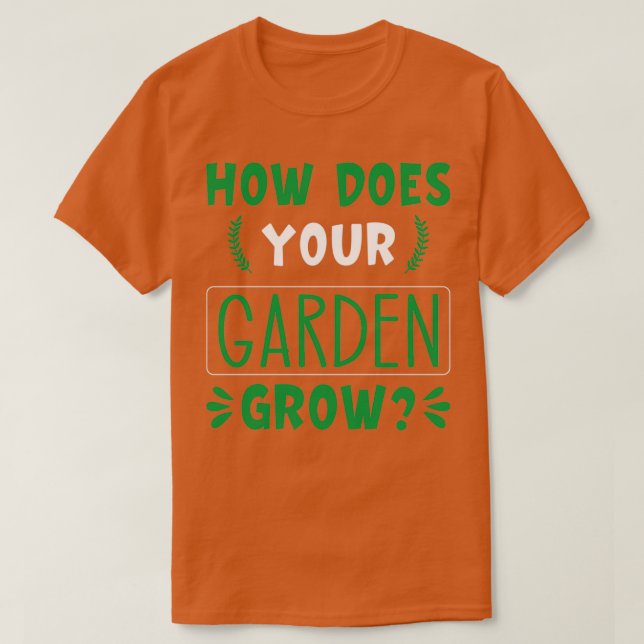 Camiseta Como seu jardim cresce 3 (Frente do Design)