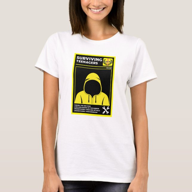 Camiseta Como Sobreviver Aos Adolescentes (Frente)