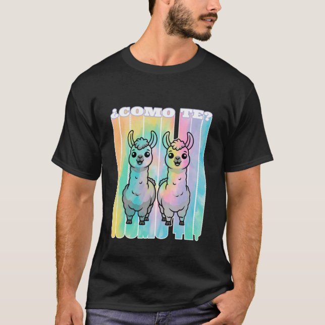 Camiseta Como te Chamas Professor Espanhol Divertido Aprend (Frente)