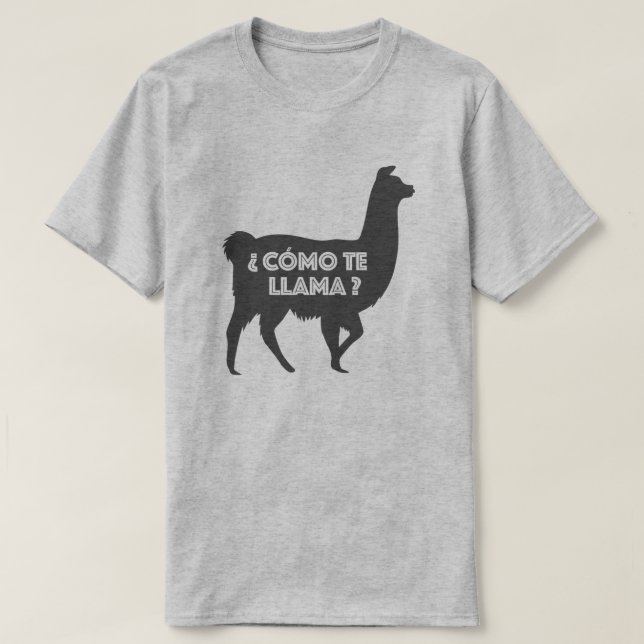 Camiseta Como Te Llama (Frente do Design)