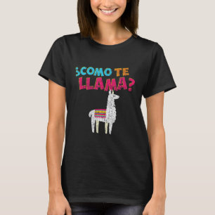 Camiseta Como Te Llama Amante De Lhamas Pun Fãs