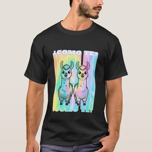 Camiseta Como te Llamas Professor de Espanhol Divertido Alu (Frente)