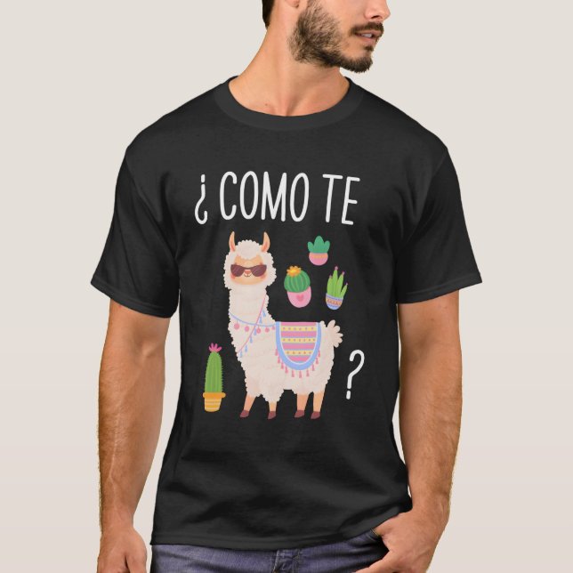 Camiseta Como Te Llamas Professora Espanhola Bilingual (Frente)