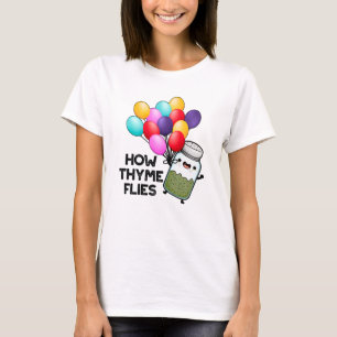 Camiseta Como Thyme Voa Engraçado Herb Pun