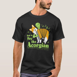 Camiseta Como Tocar o Amor Corgi da Música Acorgiana Corgi