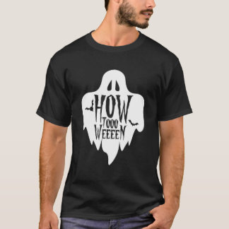 Camiseta "Como-Tooo Weeen", Ghost Bats Brancos do Dia das B