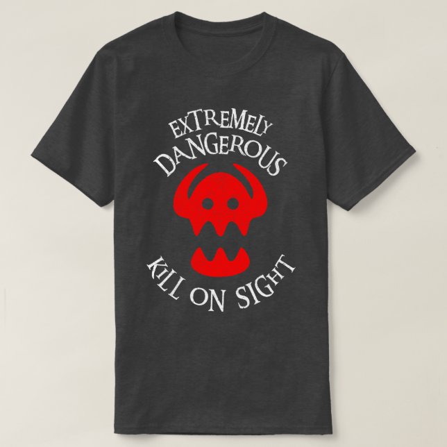 Camiseta Como treinar seu dragão Matar extremamente perigos (Frente do Design)