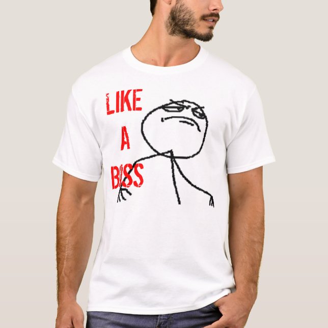 Camiseta Como um chefe (Frente)