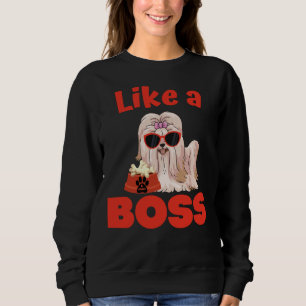 Camiseta Como Um Chefe Shih Tzu