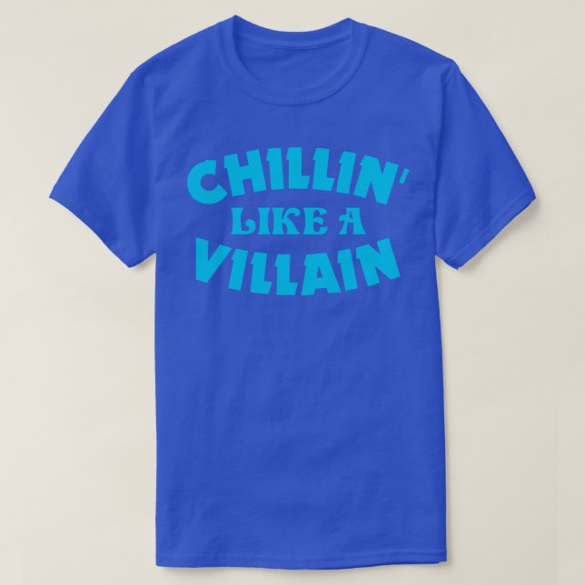 Camiseta como um vilão (Frente do Design)