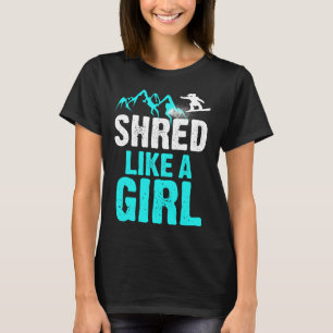 Camiseta Como Uma Garota Snowboard Gift 1