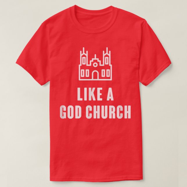 Camiseta Como Uma Igreja De Deus (Frente do Design)