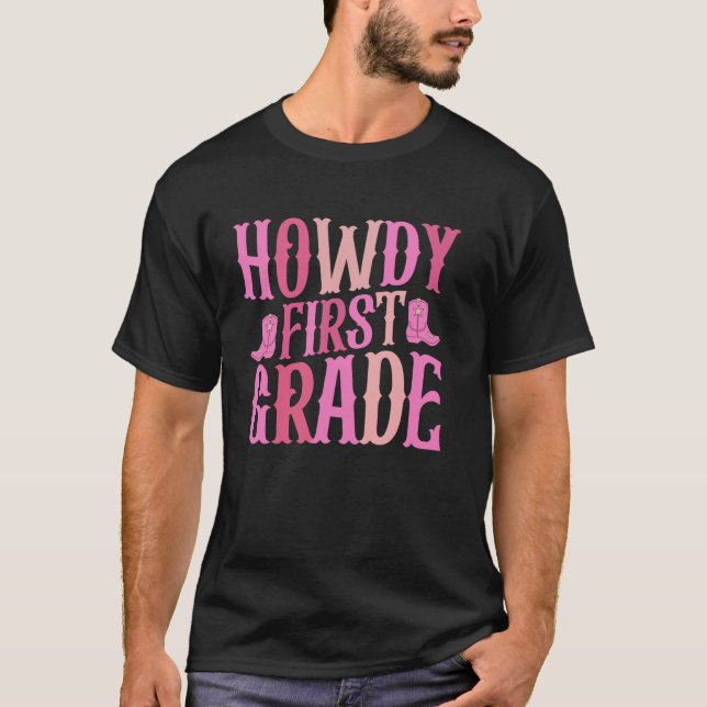 Camiseta Como vai Professor de Primeira Série Ocidental Vib (Frente)