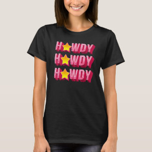 Camiseta Como vai Rodeio Ocidental País do Sul Mulheres Cow