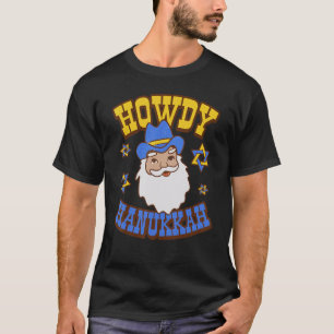 Camiseta Como vai você Hanukkah Papai Noel Feliz Hanukkah F