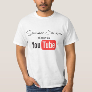 Camiseta Como visto em YouTube