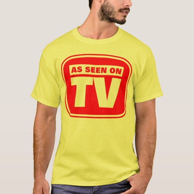 Camiseta Como visto na TV - personalizado (Frente)