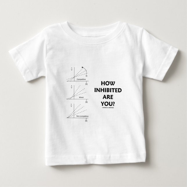 Camiseta Como Você É Inibido? (Cinética da Enzima Química) (Frente)
