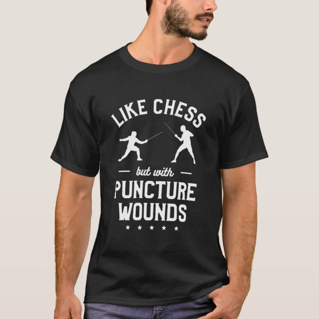 Camiseta Como Xadrez, Mas Com Feridas de Puncionamento Esgr (Frente)
