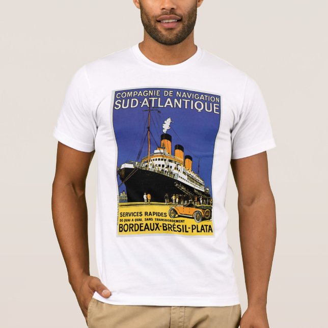 Camiseta Compagnie de Navigation Sud-Atlantique (Frente)