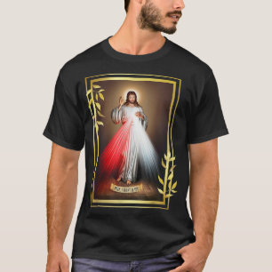 Camiseta Compaixão Divino Jesus Cristo Jesus, Eu Confio Em