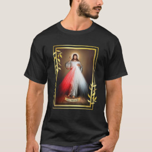Camiseta Compaixão Divino Jesus Cristo Jesus Eu Confio Em V
